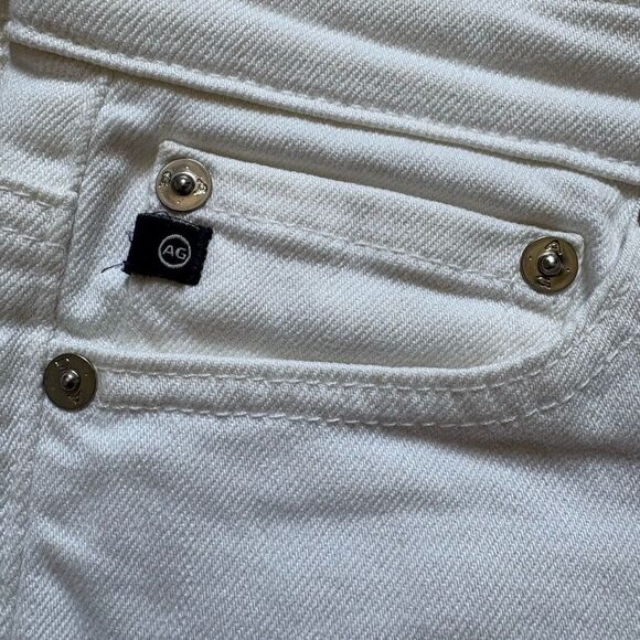 AG Adriano goldschmied white City Jean Shorts - Picture 6 of 7